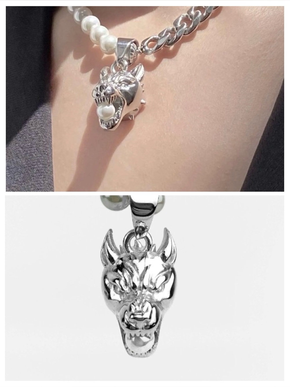 Rare Romance Hound with Pearl Necklace